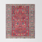 Bakhtiari Central Persian Garden Print Throw Blanket Gallery Image 2