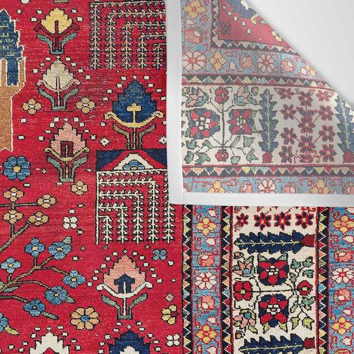 Bakhtiari Central Persian Garden Print Wall Tapestry Gallery Image 3