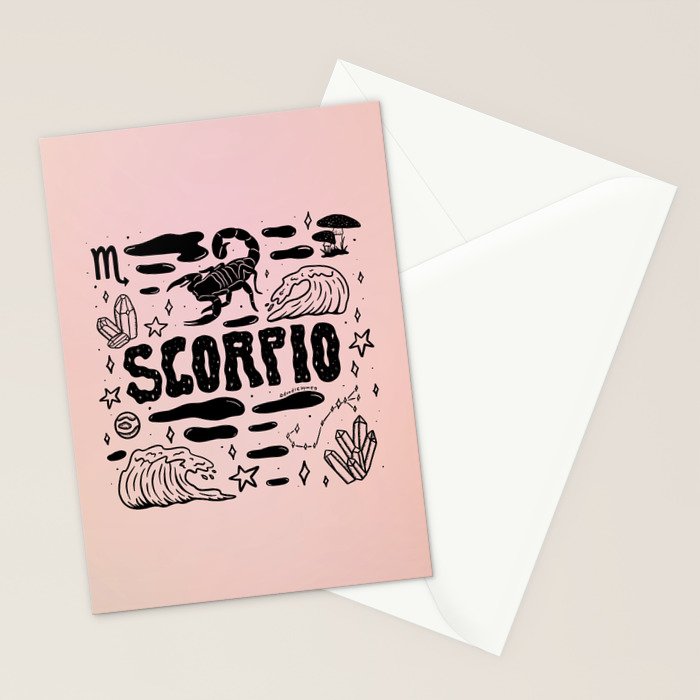 Celestial Scorpio Stationery Card Gallery Image 2