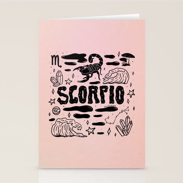 Celestial Scorpio Stationery Card Gallery Image 2