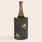 Gatsby Art Deco Gold Palm On Dark Background Wine Chiller Gallery Image 1