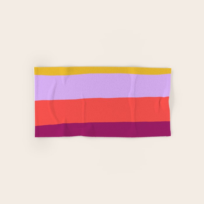 Sunset Stripes Bath Towel Gallery Image 1