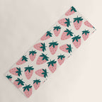 Cute Strawberry  Yoga Mat Gallery Image 1