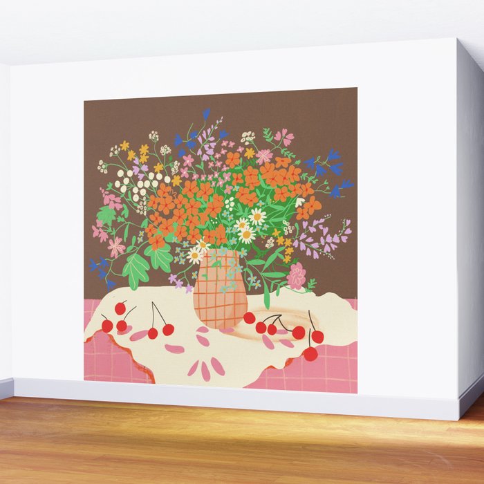 Meadow flowers bouquet Wall Mural Gallery Image 2