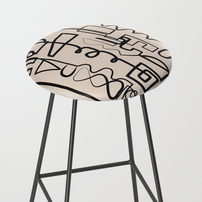 Abstract Line Movement 04 Stool Gallery Image 2