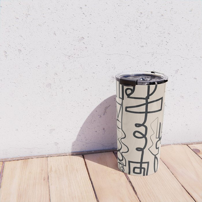 Abstract Line Movement 04 Travel Mug Gallery Image 4