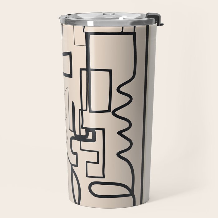 Abstract Line Movement 04 Travel Mug Gallery Image 2