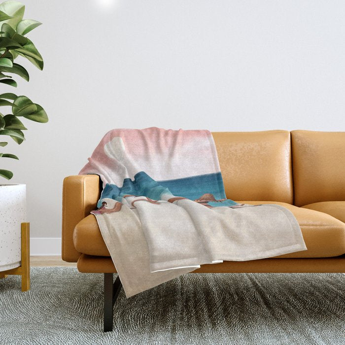 Sunset Love Throw Blanket Gallery Image 1