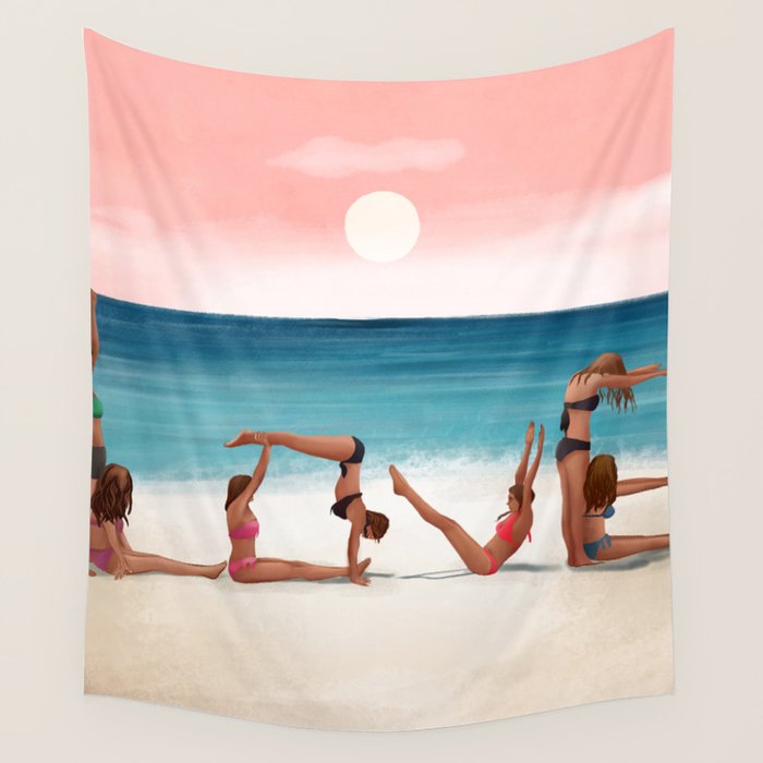 Sunset Love Wall Tapestry Gallery Image 4