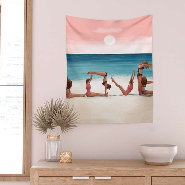 Sunset Love Wall Tapestry Gallery Image 2