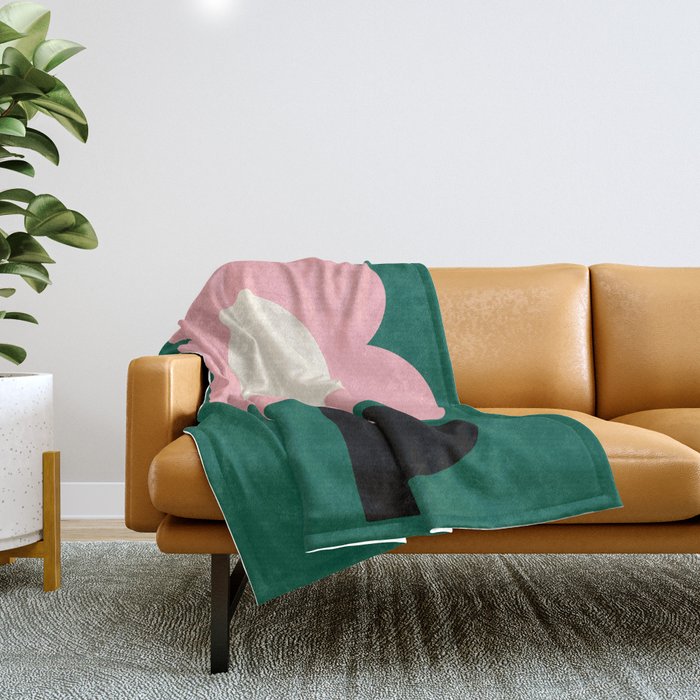 Maxi Bloom - poppy Throw Blanket Gallery Image 1