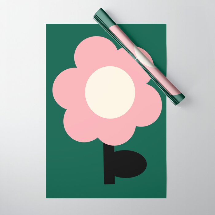 Maxi Bloom - poppy Wrapping Paper Gallery Image 1