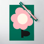 Maxi Bloom - poppy Wrapping Paper Gallery Image 1