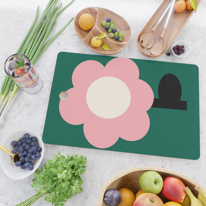 Maxi Bloom - poppy Cutting Board Gallery Image 2