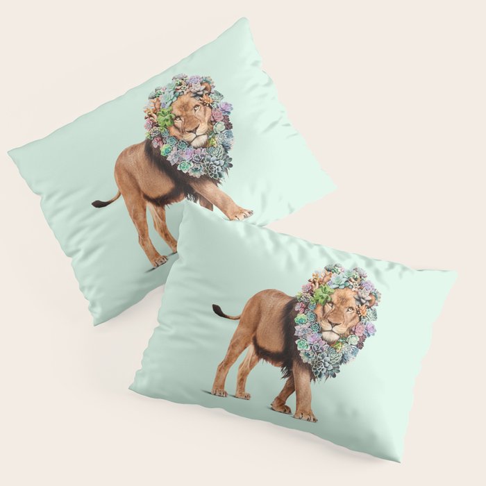 SUCCULENT LION Pillow Sham Gallery Image 3