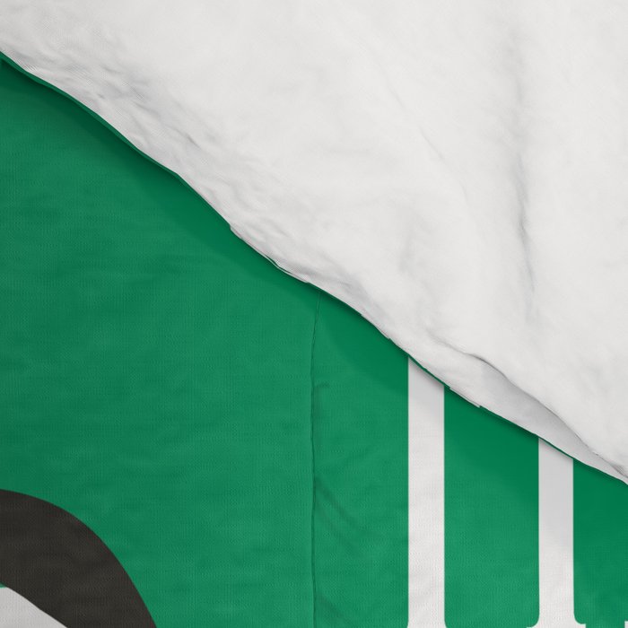 'Tis The Season - Retro Santa Green Comforter Gallery Image 4
