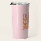 I'd Rather Be Cuddling My Cat Travel Mug Gallery Image 3