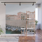 Dubrovnik Walls | Pastel travel photography Croatia | Wanderlust vibes print | Square Wall Mural Gallery Image 1