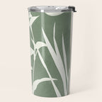 Minimal Abstract Leaves 10 Travel Mug Gallery Image 2