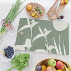 Minimal Abstract Leaves 10 Cutting Board Gallery Image 2