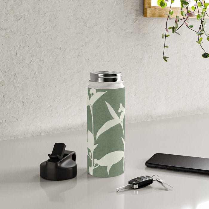Minimal Abstract Leaves 10 Water Bottle Gallery Image 4