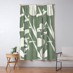 Minimal Abstract Leaves 10 Window Curtain Gallery Image 5