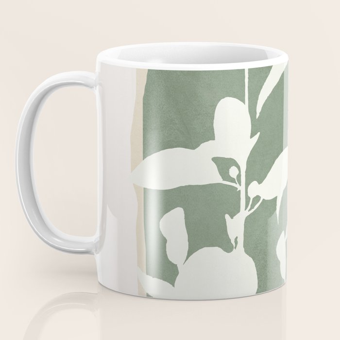 Minimal Abstract Leaves 10 Coffee Mug Gallery Image 3