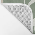 Minimal Abstract Leaves 10 Bath Mat Gallery Image 2