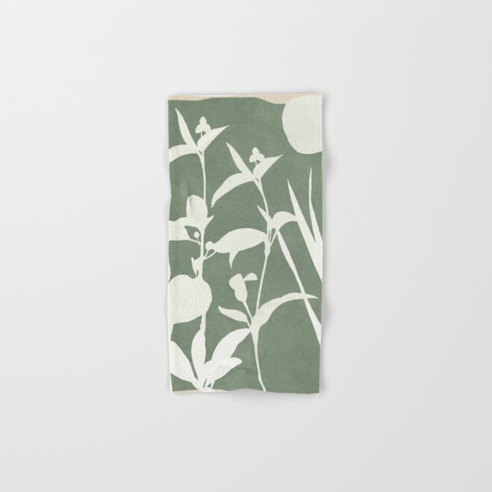 Minimal Abstract Leaves 10 Bath Towel Gallery Image 1