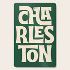 Charleston - Modern Typography Print Cutting Board Gallery Image 1