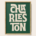Charleston - Modern Typography Print Serving Tray Gallery Image 1