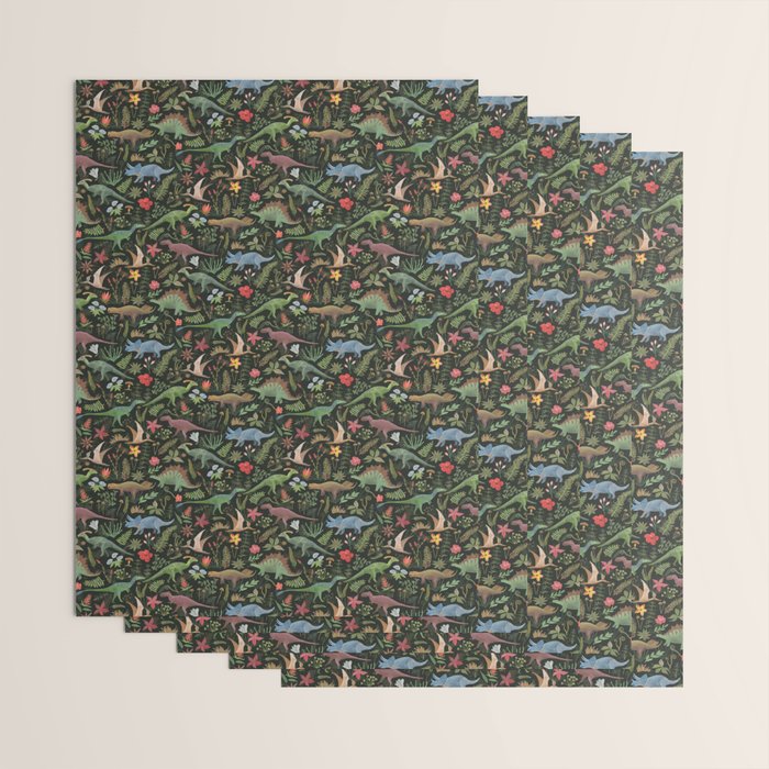 Dinosaur Jungle Wrapping Paper Gallery Image 3