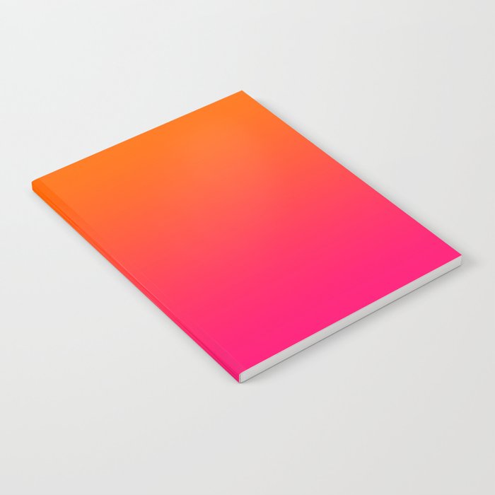 Bright Orange And Pink Gradient Notebook