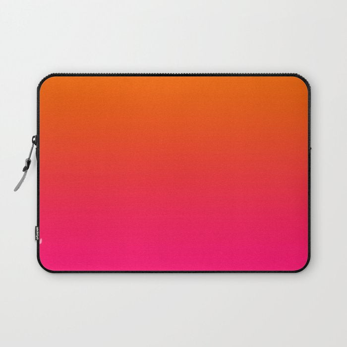 Bright Orange and Pink Gradient Laptop Sleeve Gallery Image 1