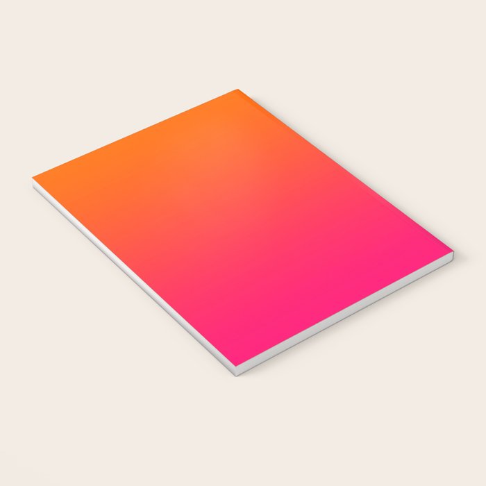 Bright Orange and Pink Gradient Notebook Gallery Image 3