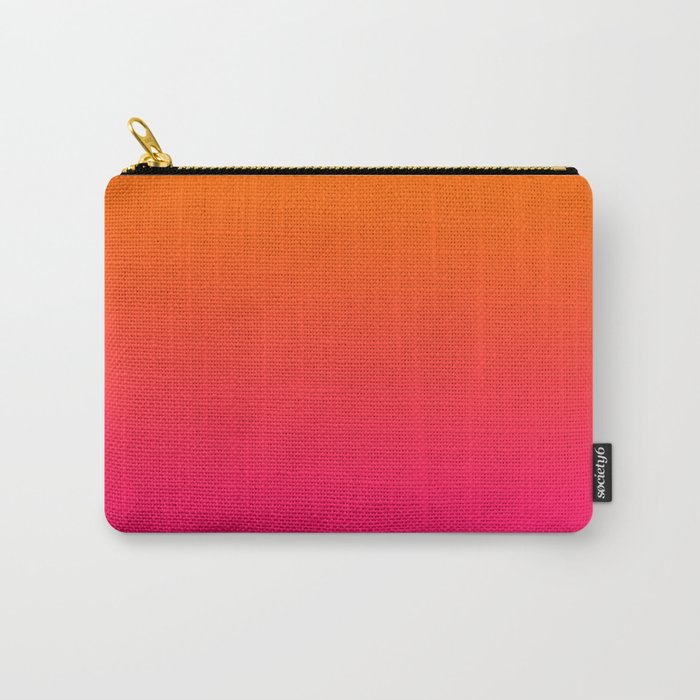 Bright Orange and Pink Gradient Carry All Pouch Gallery Image 1