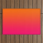 Bright Orange and Pink Gradient Outdoor Rug Gallery Image 1