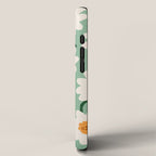 Flower field - mint & orange iPhone Case Gallery Image 2