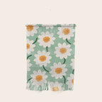 Flower field - mint & orange Wall Hanging Gallery Image 1