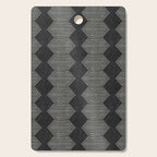mudcloth diamonds - onyx Cutting Board Gallery Image 1