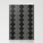 mudcloth diamonds - onyx Stationery Card Gallery Image 2