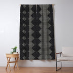 mudcloth diamonds - onyx Window Curtain Gallery Image 5