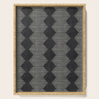 mudcloth diamonds - onyx Serving Tray Gallery Image 1
