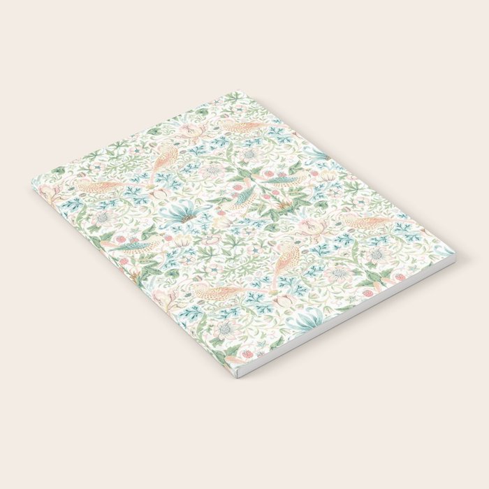 William Morris Strawberry Thief Cochineal Willow Notebook Gallery Image 2