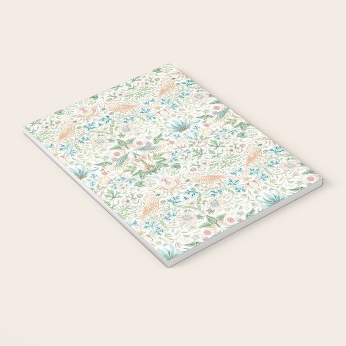 William Morris Strawberry Thief Cochineal Willow Notebook Gallery Image 3