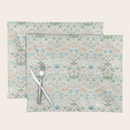 William Morris Strawberry Thief Cochineal Willow Placemat Gallery Image 1