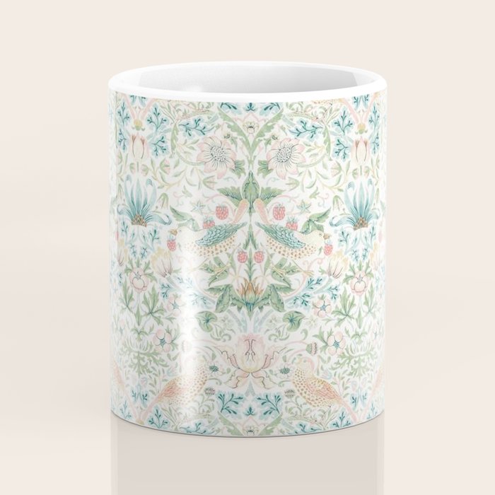 William Morris Strawberry Thief Cochineal Willow Coffee Mug Gallery Image 4