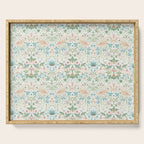 William Morris Strawberry Thief Cochineal Willow Serving Tray Gallery Image 1