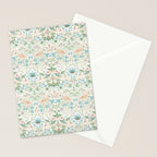 William Morris Strawberry Thief Cochineal Willow Stationery Card Gallery Image 2