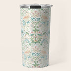 William Morris Strawberry Thief Cochineal Willow Travel Mug Gallery Image 1